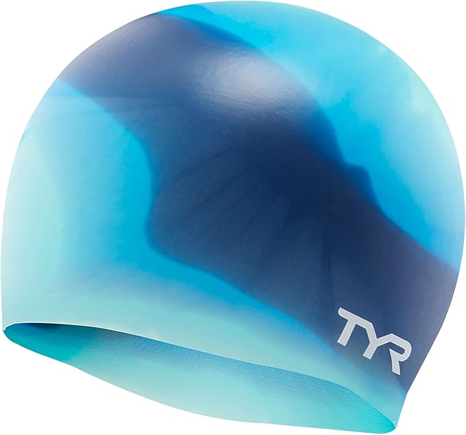 TYR Youth Wrinkle Free Silicone Swim Cap for Drag Reduction and Hair Protection
