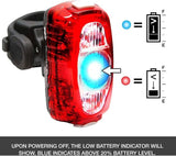 NiteRider Omega 330 Lumens USB Rechargeable Bike Tail Light Powerful Daylight Visible Bicycle LED Rear Light Easy to Install Road Mountain City Commuting Adventure Cycling Safety Flash