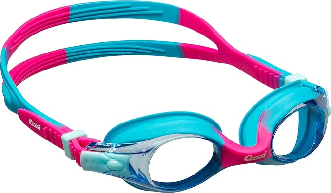 Cressi Colorful Kids Swim Goggles for Boys and Girls 4-8 Years Old - Dolphin 2.0, Starfish