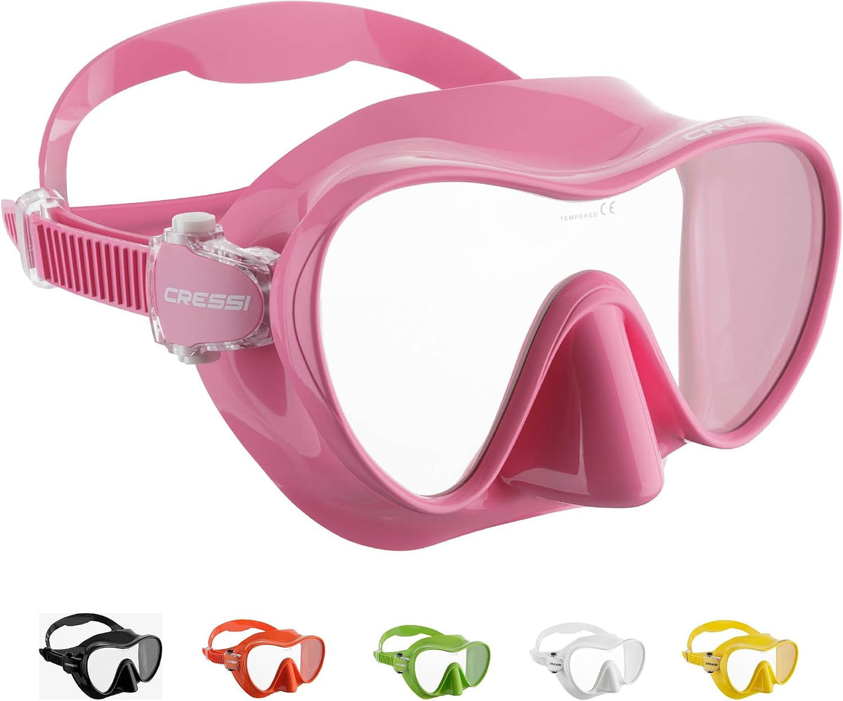Cressi F1, Scuba Diving Snorkeling Frameless Mask, Perfect Seal Silicone Skirt