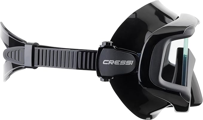 Cressi Perfect View Scuba Diving, Snorkeling Mask in Pure Comfortable Silicone, Available with Different Panoramic Lenses