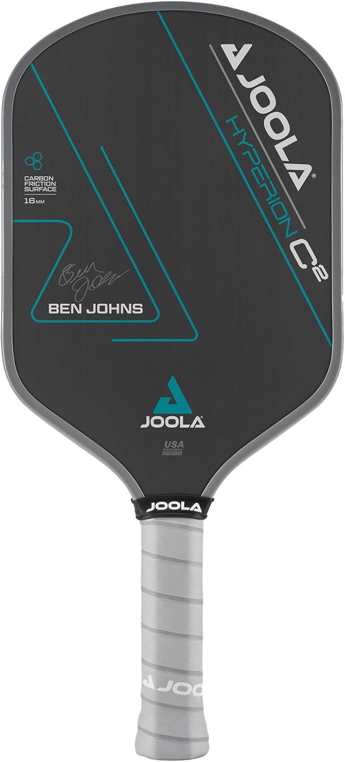 JOOLA Ben Johns Hyperion C2 Pickleball Paddle, Aero-Curve Hyperion Shape with Charged Surface Technology from The Ben Johns Perseus