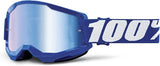 100% STRATA 2 Goggles - Sports Goggles for Motocross & Mountain Biking - Eyewear for Bike Riders - Motocross Goggles for Men