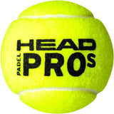 HEAD Padel Pro S Balls, Black, S