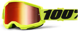 100% STRATA 2 Goggles - Sports Goggles for Motocross & Mountain Biking - Eyewear for Bike Riders - Motocross Goggles for Men