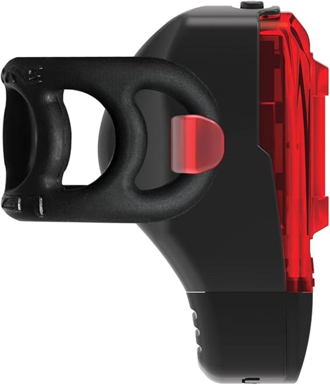LEZYNE KTV Drive+ Bicycle USB Stick Rechargeable IPX7 Waterproof 270-Degree Visibility LED Rear Light w/Multiple Modes | Mounting Strap Included, Black, 40 Lumens