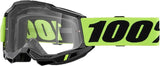 100% STRATA 2 Goggles, Sports Goggles for Motocross & Mountain Biking, Eyewear for Bike Riders,Motocross Goggles for Men Clear Lens