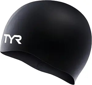 TYR Adult Wrinkle Free Silicone Swim Cap for Drag Reduction and Hair Protection