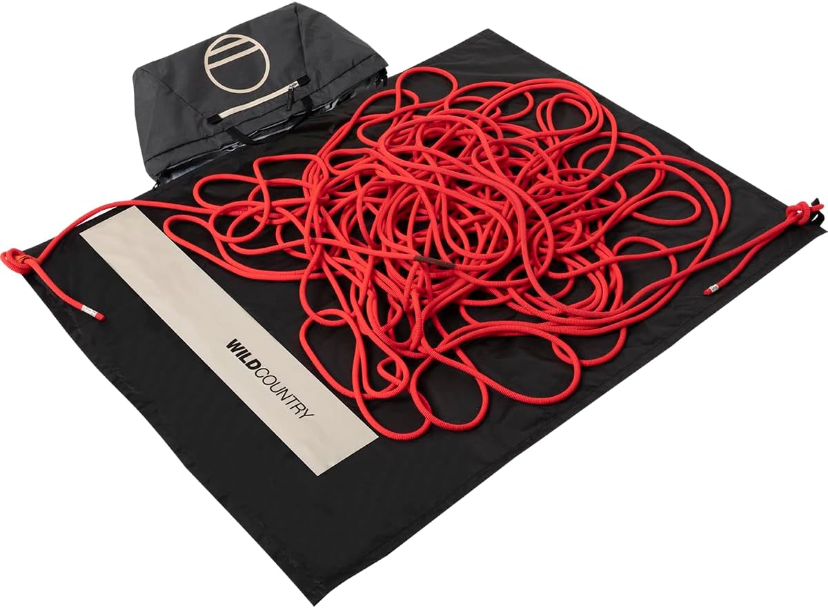 Wild Country Rope Bag, Large Backpack for Rock Climbing Ropes with Integrated Rope Tarp, Color Onyx, One Size