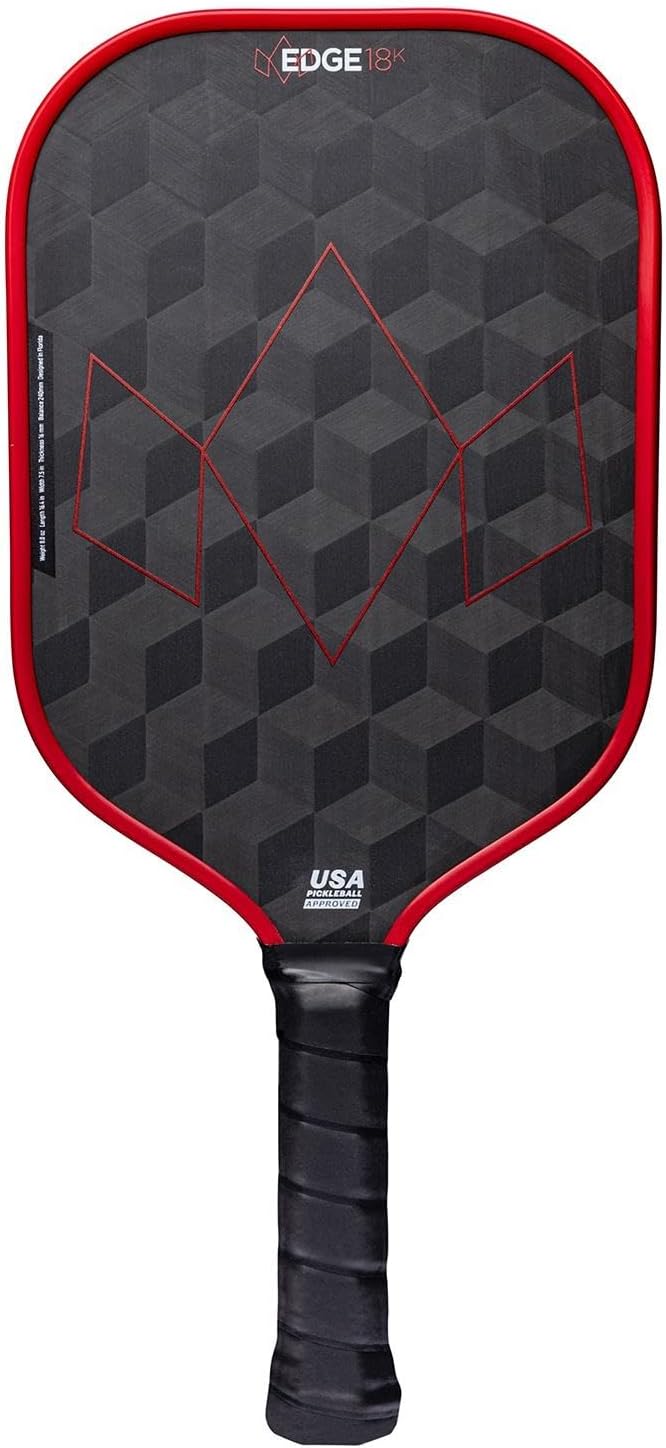 Diadem Sports Diadem Edge 18K Pickleball Paddle USAPA Approved, 18K Carbon Fiber Face for Spin & Control, 16mm Control Paddle