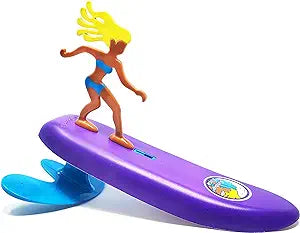 Surfer Dudes Classics Wave Powered Mini-Surfer and Surfboard Toy,  Bali Bobbi and Aussie Alice