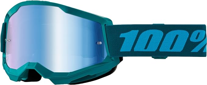 100% STRATA 2 Goggles - Sports Goggles for Motocross & Mountain Biking, Eyewear for Bike Riders - Motocross Goggles for Men