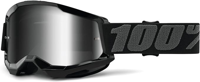 100% STRATA 2 Goggles - Sports Goggles for Motocross & Mountain Biking, Eyewear for Bike Riders - Motocross Goggles for Men