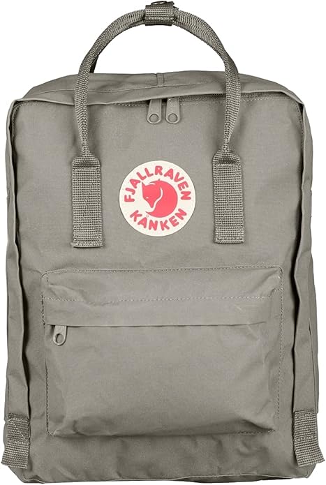 Fjällräven Kånken Unisex Travel Backpack, Side Slip Pocket, Adjustable Shoulder Straps, Dual Top Handles Fog