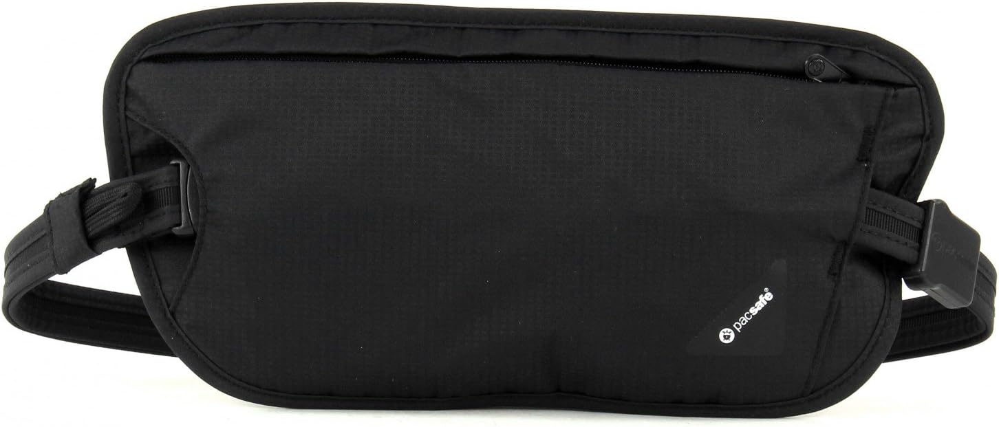Pacsafe Coversafe X100 Anti-Theft RFID Blocking Waist Wallet, Black