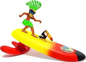 Surfer Dudes Legends & Surfer Pets Wave Powered Mini-Surfer, Pet and Surfboard Beach Toy - Promethei Paula and Alberta