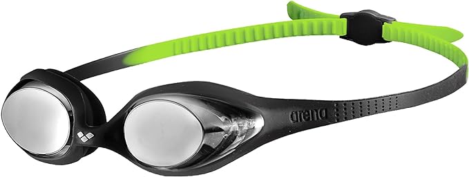 ARENA Unisex Youth Spider Junior Swim Goggles Girls and Boys Ages 6 to 12 Fogless Lenses Easy to Adjust Strap No Leak