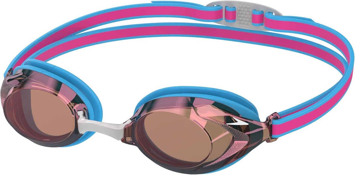 Speedo Junior Vanquisher 3.0 Swim Goggles, Youth Swimming Goggles, Anti-Fog, UV Protection, Comfortable Fit