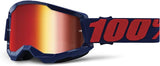 100% STRATA 2 Goggles - Sports Goggles for Motocross & Mountain Biking - Eyewear for Bike Riders - Motocross Goggles for Men