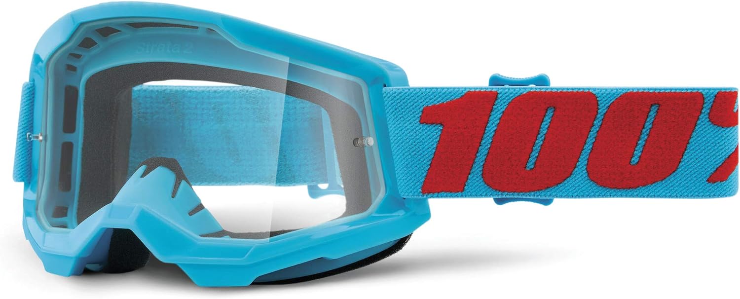 100% Strata 2 Sand Motocross & Mountain Bike Goggles - MX and MTB Racing Protective Eyewear