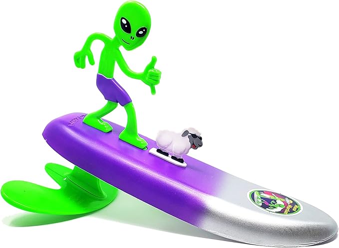 Surfer Dudes Legends & Surfer Pets Wave Powered Mini-Surfer, Pet and Surfboard Beach Toy - Promethei Paula and Alberta