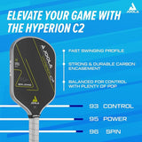 JOOLA Ben Johns Hyperion C2 Pickleball Paddle, Aero-Curve Hyperion Shape with Charged Surface Technology from The Ben Johns Perseus