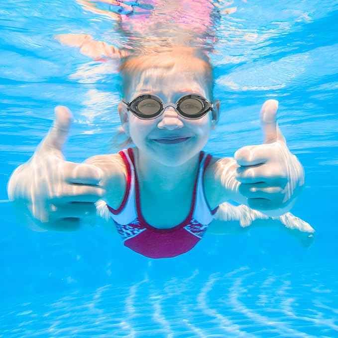 Speedo Junior Vanquisher 3.0 Swim Goggles, Youth Swimming Goggles, Anti-Fog, UV Protection, Comfortable Fit