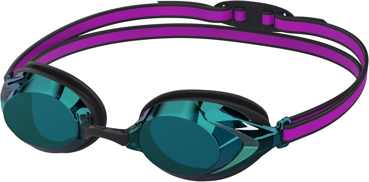 Speedo Junior Vanquisher 3.0 Swim Goggles, Youth Swimming Goggles, Anti-Fog, UV Protection, Comfortable Fit