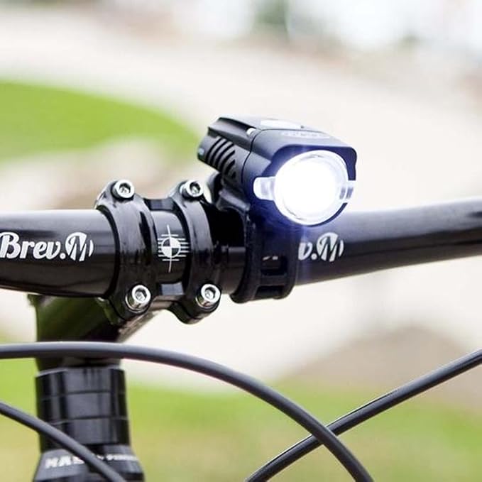 NiteRider Swift 300 Lumens USB Rechargeable Road Commuter LED Bike Light Water Resistant Compact Lightweight Bicycle Headlight, LED Front Light Easy to Install Men Women Kids Cycling Safety