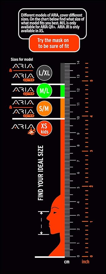 OCEAN REEF - Aria QR + Quick Release Snorkeling Mask - Full Face Snorkeling Mask - 180 Degree Underwater Vision