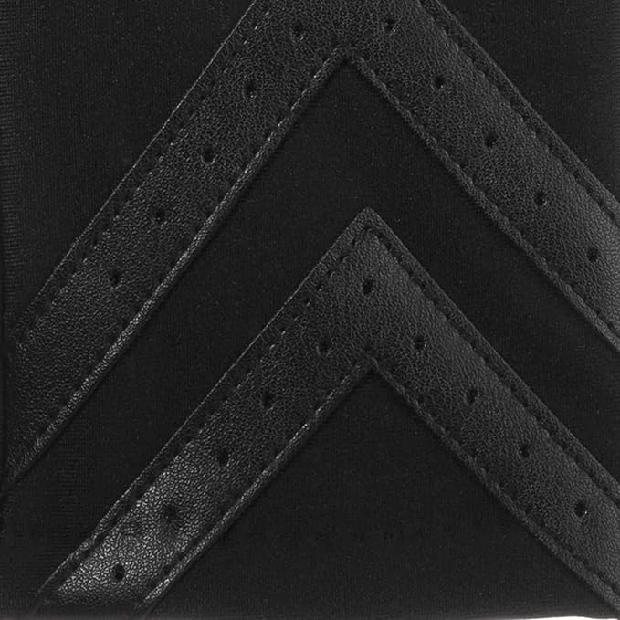 Isotoner womens Spandex Touchscreen Cold Weather With Warm Fleece Lining and Chevron Details Winter Gloves