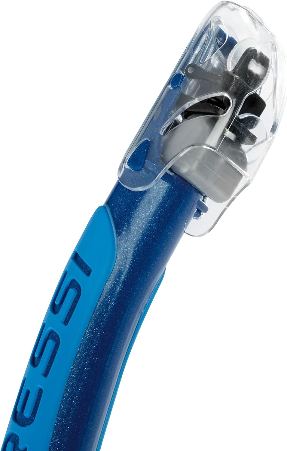Cressi Foldable Adult Dry Snorkel for Scuba Diving, Snorkeling, Alpha Ultra Dry
