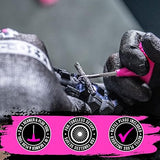 Muc-Off Puncture Plug Repair Kit - Tubeless Tire Repair Kit for MTB/Road/Gravel Bikes - Tubeless Kit with Tire Plugger and Tire Plugs,Pink