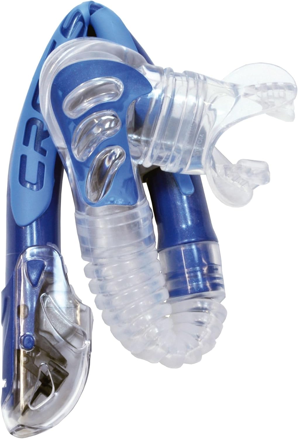 Cressi Foldable Adult Dry Snorkel for Scuba Diving, Snorkeling, Alpha Ultra Dry