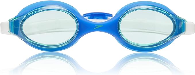 Speedo Unisex-child Swim Goggles Junior Hyper Flyer Ages 6-14, Blue/Jade, One size.