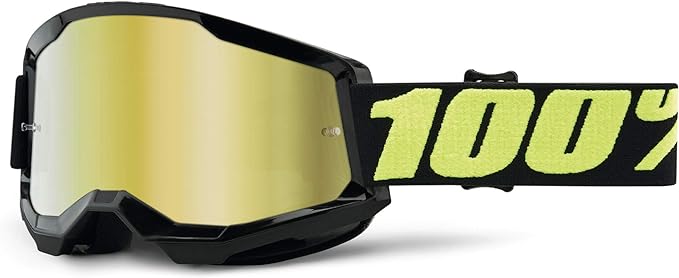 100% STRATA 2 Goggles - Sports Goggles for Motocross & Mountain Biking, Eyewear for Bike Riders - Motocross Goggles for Men