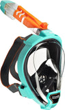 OCEAN REEF - Aria QR + Quick Release Snorkeling Mask - Full Face Snorkeling Mask - 180 Degree Underwater Vision