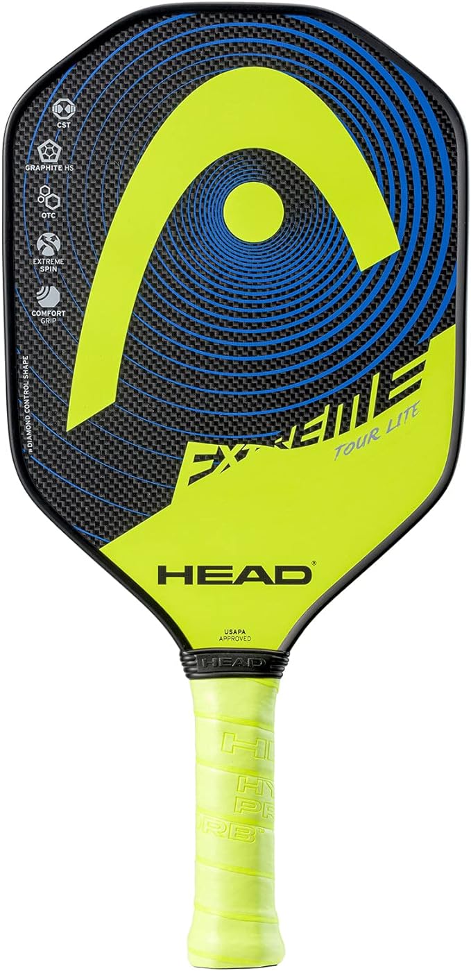 Head Extreme Elite Fiberglass Paddle with Honeycomb Polymer Core & Comfort Grip