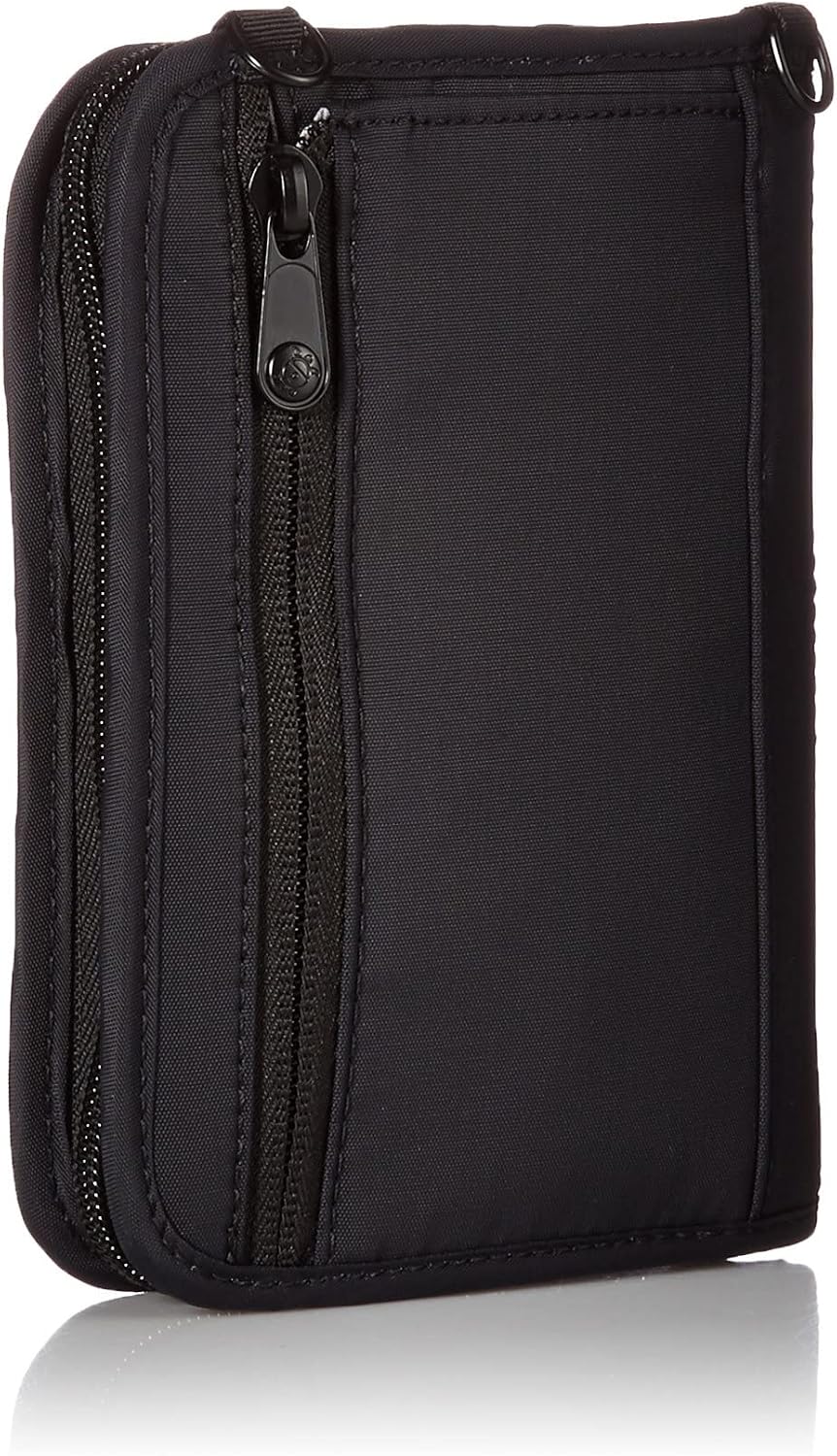 Pacsafe Rfidsafe V150 Anti-theft Blocking Compact Passport Wallet, Black