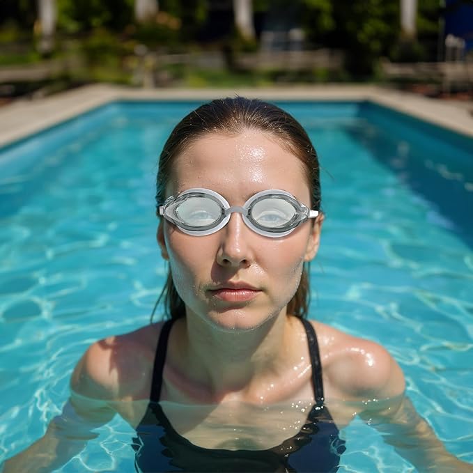 Speedo Women’s Vanquisher 3.0 Swim Goggles, Comfortable Fit, Anti-Fog, UV Protection, Latex Free Swimming Goggles for Women