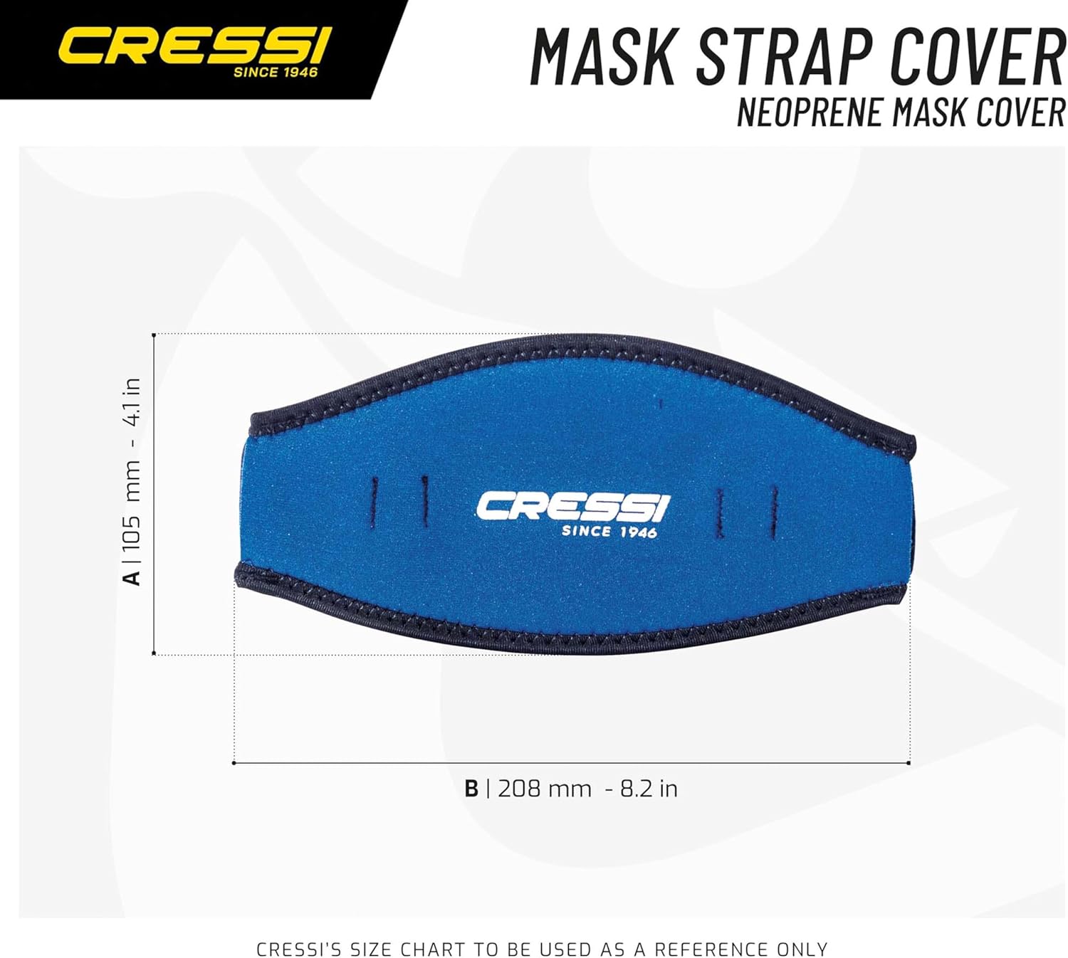 Cressi Neoprene Mask Strap Cover, Pink