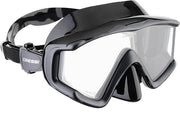 Cressi Perfect View Scuba Diving, Snorkeling Mask in Pure Comfortable Silicone, Available with Different Panoramic Lenses