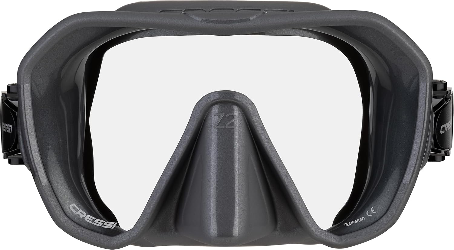 Cressi Z2 Adult Frameless Diving Mask, Wide View Mono Lens, Pure Soft Silicone