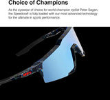 100% S3 Sport Performance Cycling Sunglasses, Vented Baseball, Road Bike, & Triathlon Racing with Interchangeable Lens