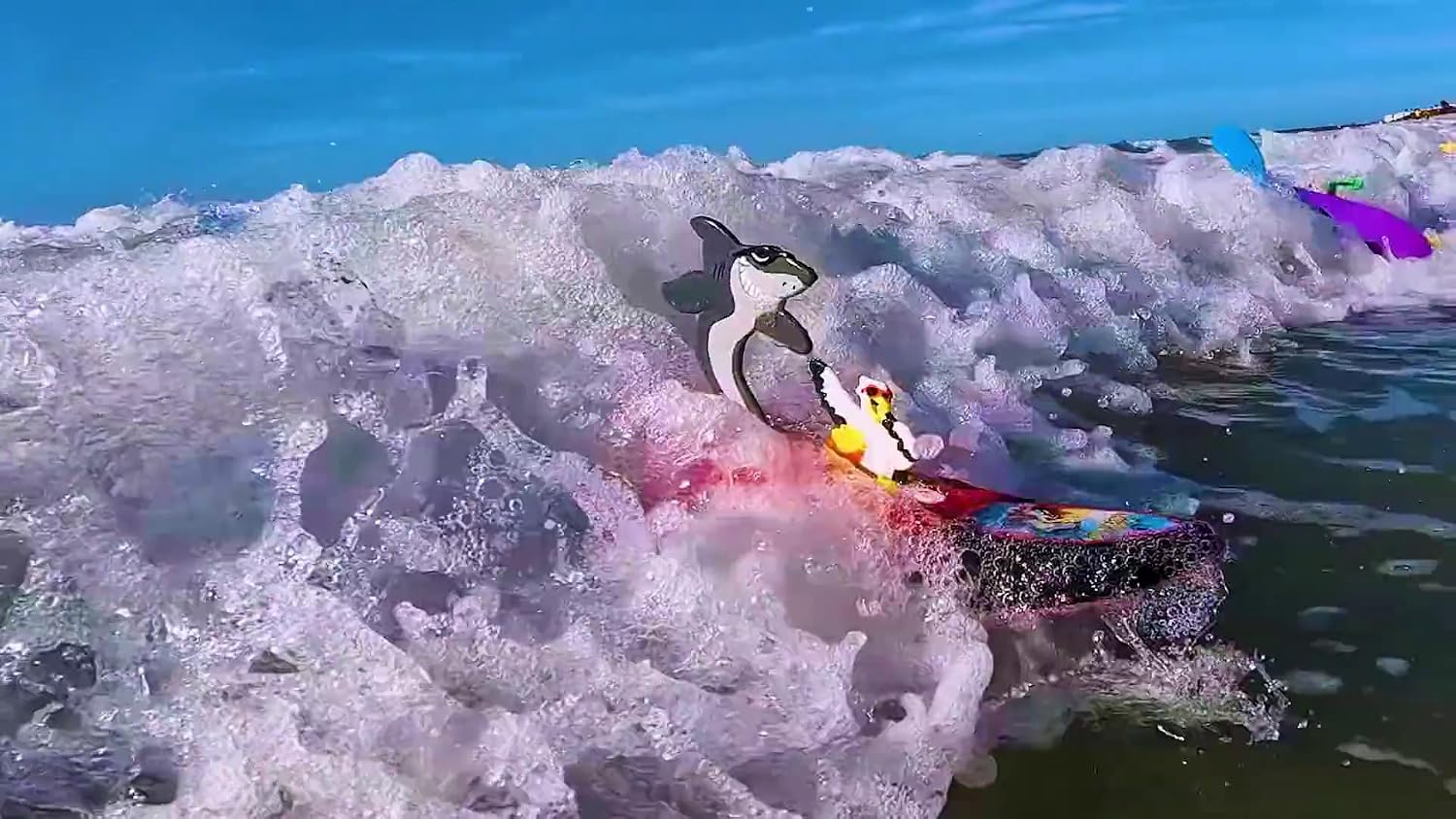 Surfer Dudes Classics Wave Powered Mini-Surfer and Surfboard Toy