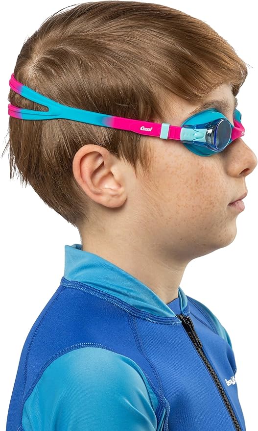 Cressi Colorful Kids Swim Goggles for Boys and Girls 4-8 Years Old - Dolphin 2.0, Starfish