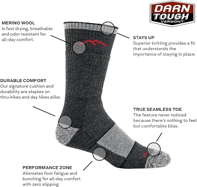 Darn Tough Men's Hiker Boot Midweight With Full Cushion