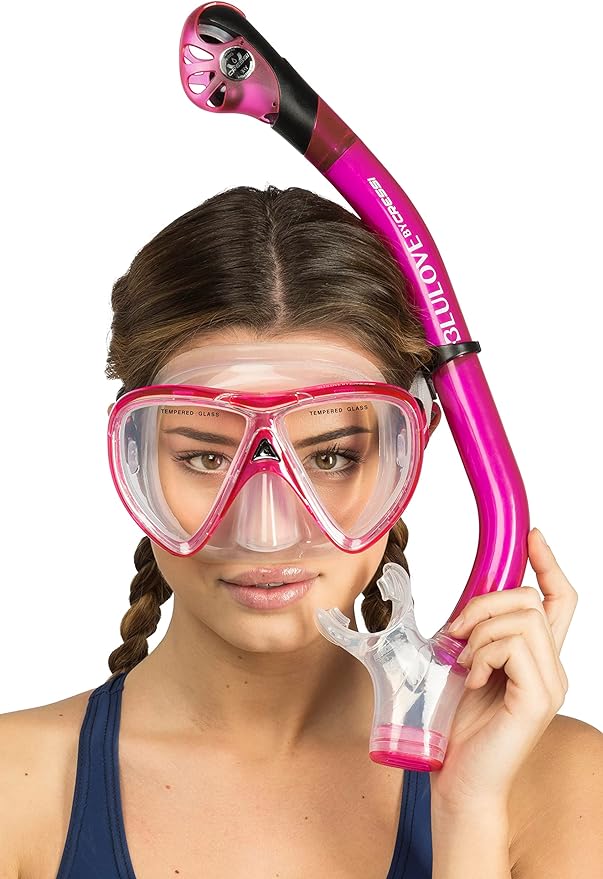 Cressi Adult Snorkeling Kit, Mask & Dry Snorkel