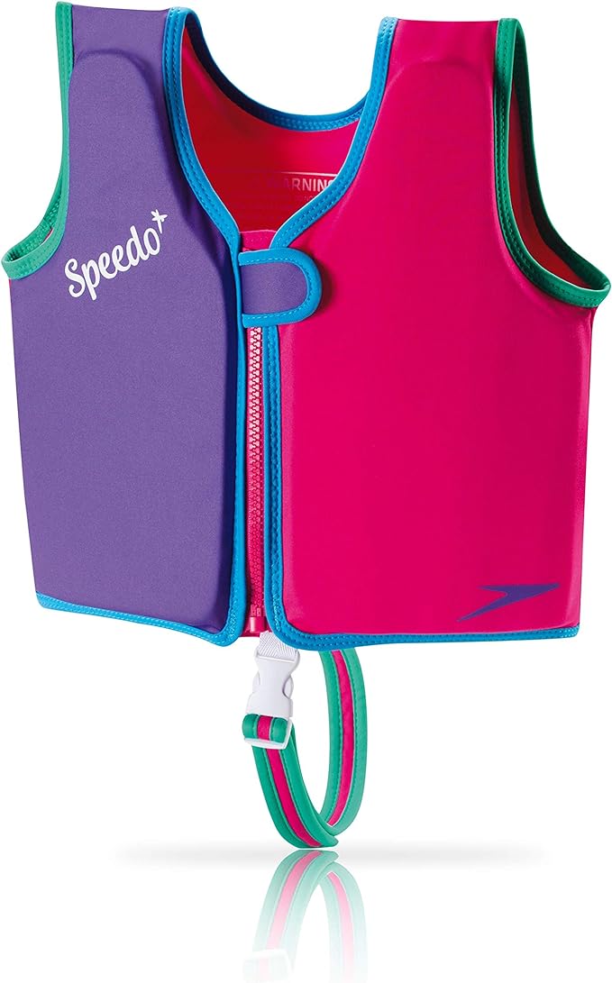 Speedo unisex-child Swim Flotation Classic Life Vest Begin to Swim UPF 50