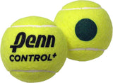 Penn Control Plus Tennis Balls, Youth Felt Green Dot Tennis Balls for Beginners